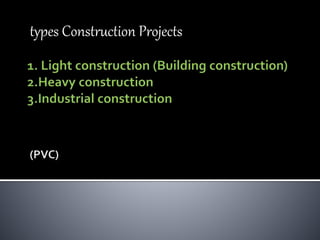 types Construction Projects
 