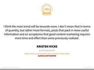50 Content Marketing Predictions for 2014
