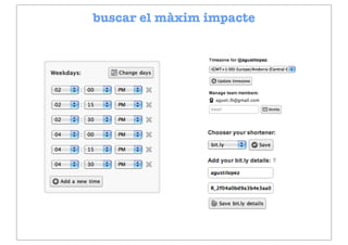 buscar el màxim impacte




    www.bufferapp.com
 