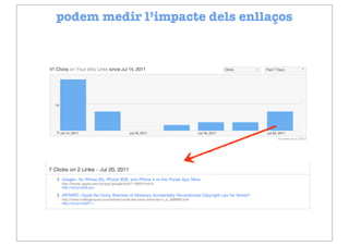 podem medir l’impacte dels enllaços




             www.bit.ly
 
