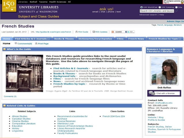 LibGuide Design: What Are the Experiences and Guidelines at Other ...