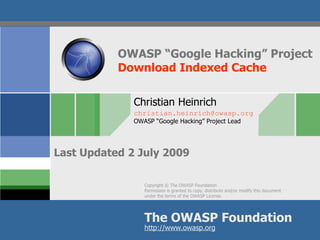 Download Indexed Cache