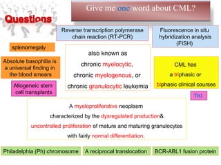 Chronic Myloid Leukemia overview (CML) | PPT
