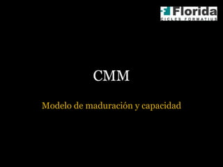 CMM Modelo de maduración y capacidad 