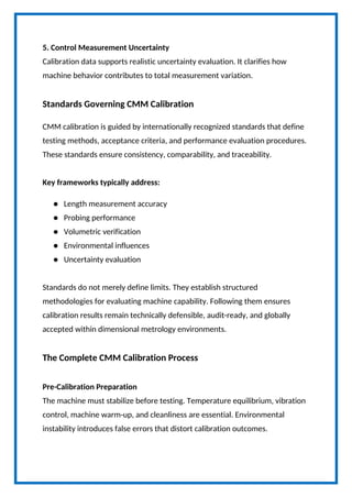 CMM Calibration Process Explained Techniques and Quality Control ...