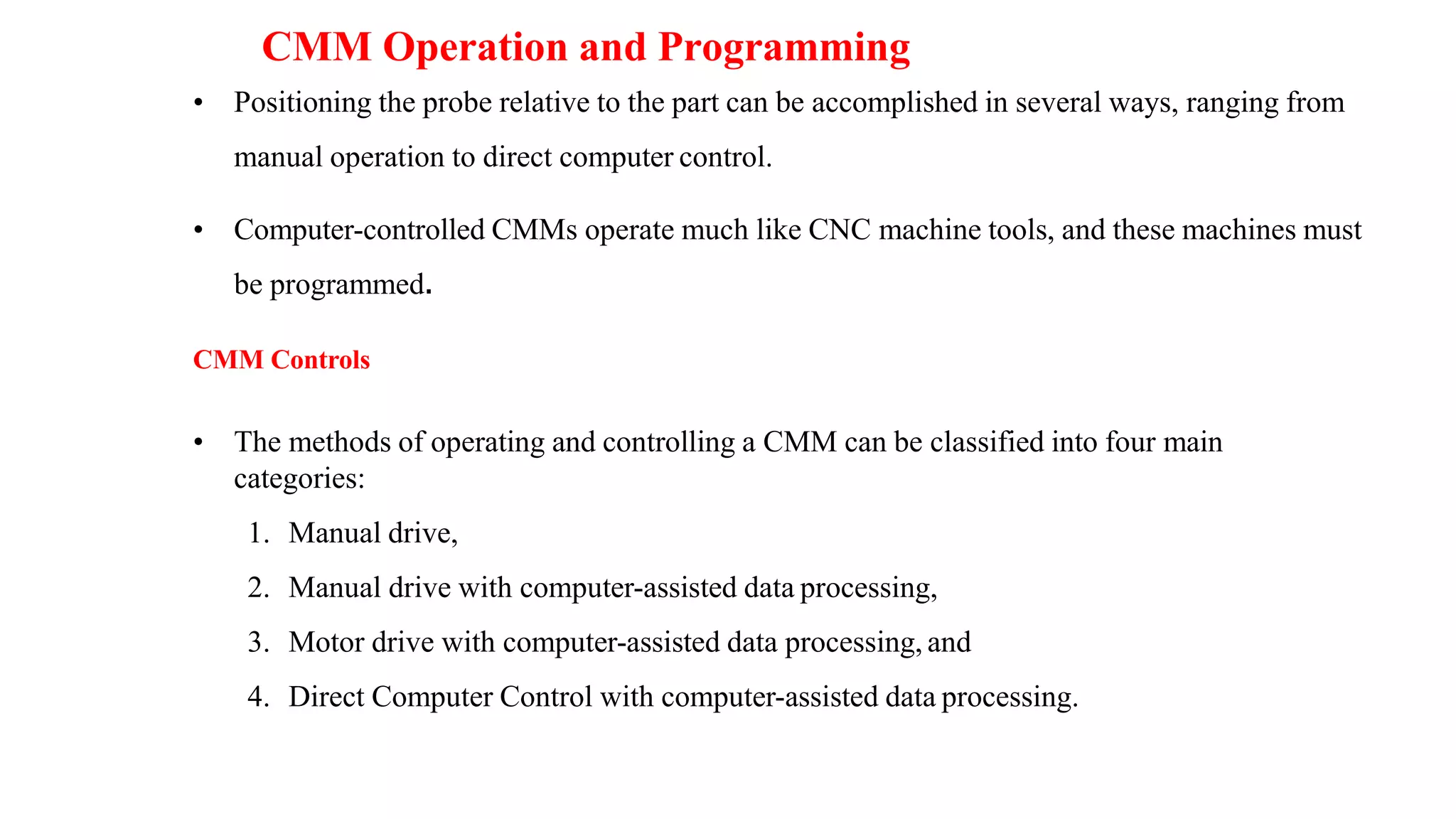 Coordinate Measuring Machine (CMM) | PDF