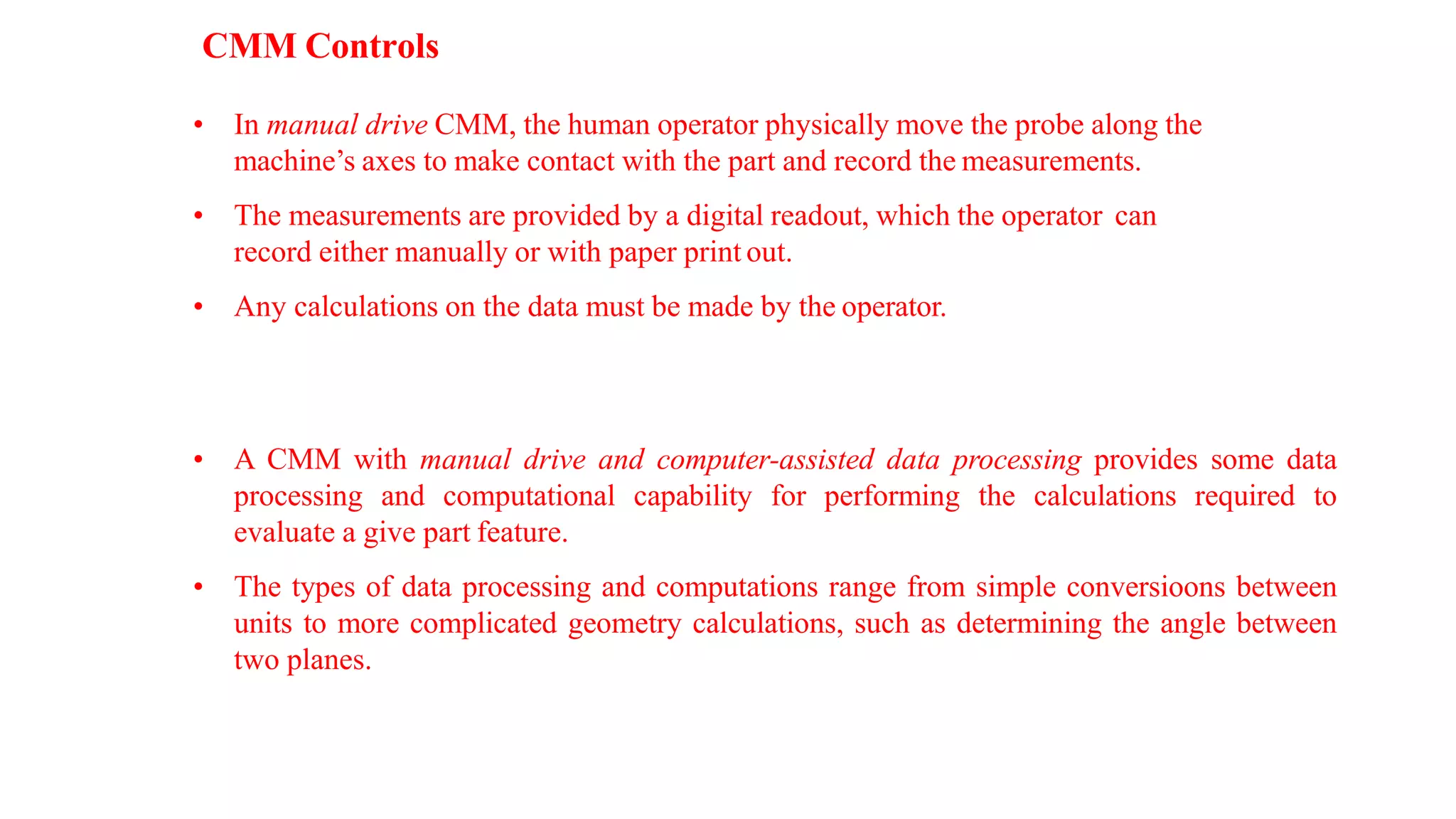 Coordinate Measuring Machine (CMM) | PDF