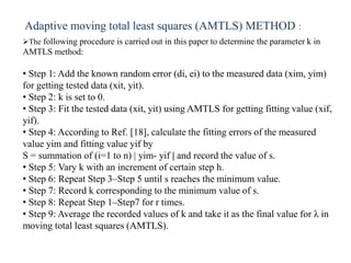 An adaptive moving total least squares method for curve fitting | PPTX