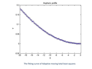 An adaptive moving total least squares method for curve fitting | PPTX
