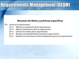 Requirements Management (REQM)
 