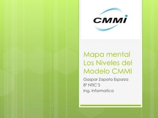 Mapa mental
Los Niveles del
Modelo CMMI
Gaspar Zapata Esparza
8º NTIC’S
Ing. Informatica
 