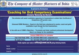 Coaching for Oral Competency Examinations