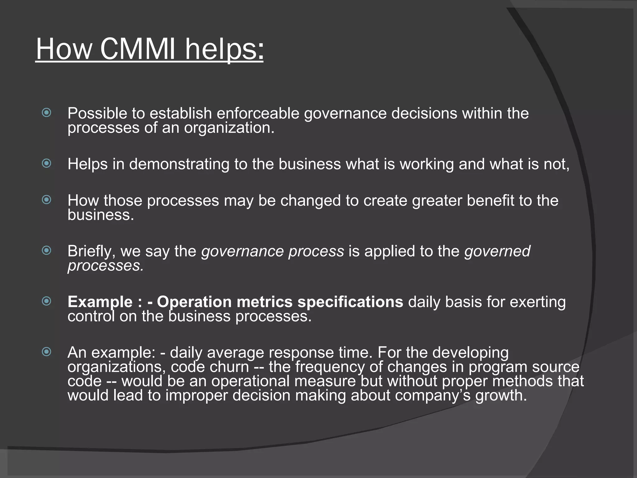 CMMi & IT Governance | PPT