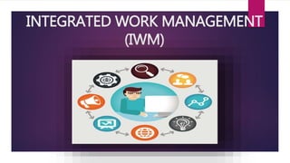 INTEGRATED WORK MANAGEMENT
(IWM)
 