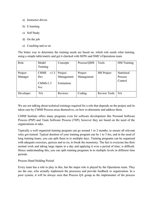 CMMI Implementation Guide