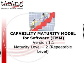CAPABILITY MATURITY MODEL for Software (CMM) Version 1.1 Maturity Level – 2 (Repeatable Level) 
