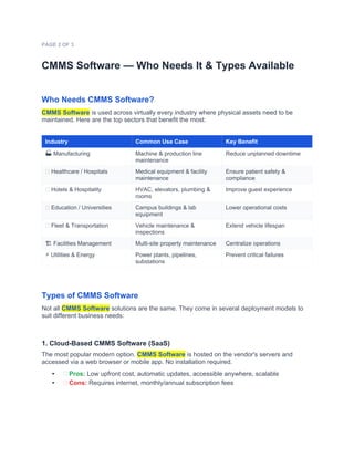 Comprehensive Beginner's Guide to CMMS Software for Maintenance ...