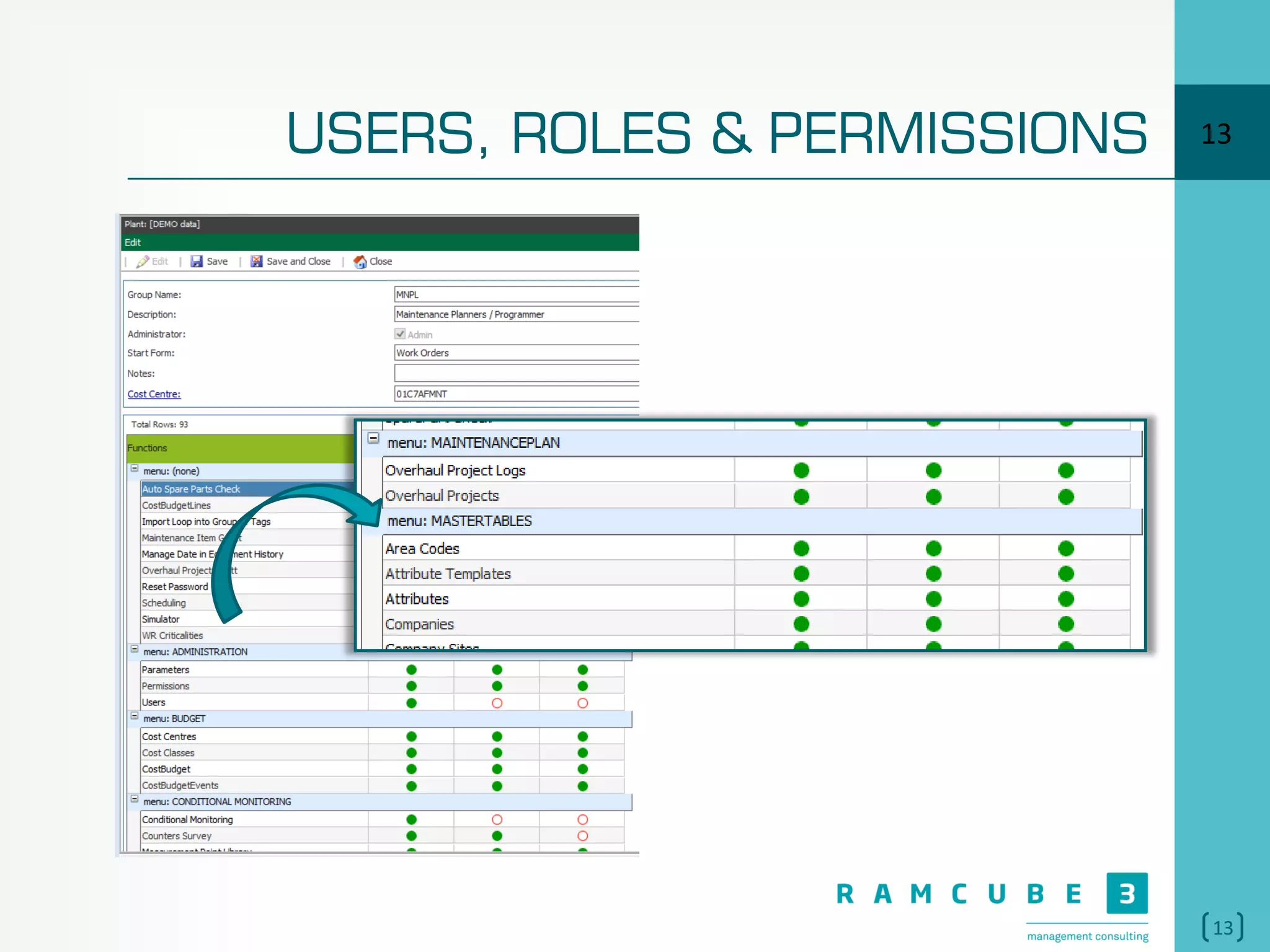 13
USERS, ROLES & PERMISSIONS 13
 