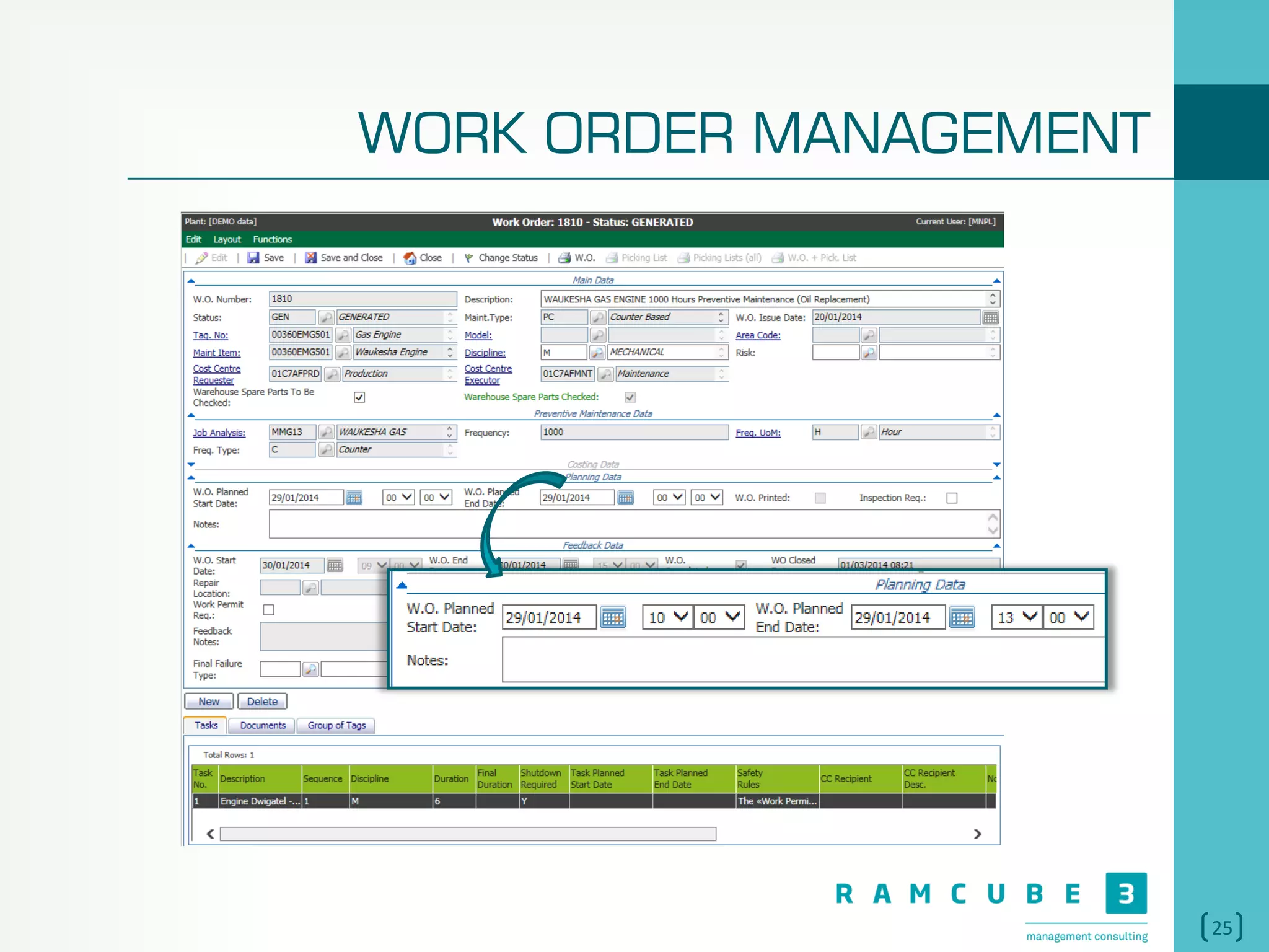 25
WORK ORDER MANAGEMENT
 