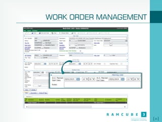 25
WORK ORDER MANAGEMENT
 
