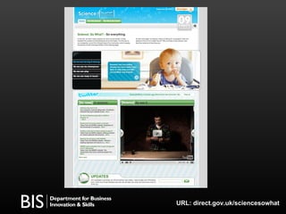 URL: direct.gov.uk/sciencesowhat 