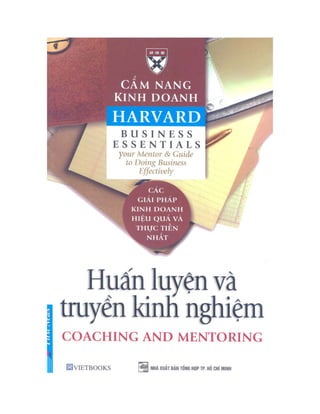 Cẩm nang kinh doanh harvard  huấn luyện và truyền kinh nghiệm