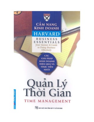 Cẩm nang kinh doanh Harvard - Quản lý thời gian