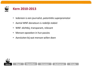 Kern 2010-2013Iedereen is een journalist, potentiëlesuperpromotor