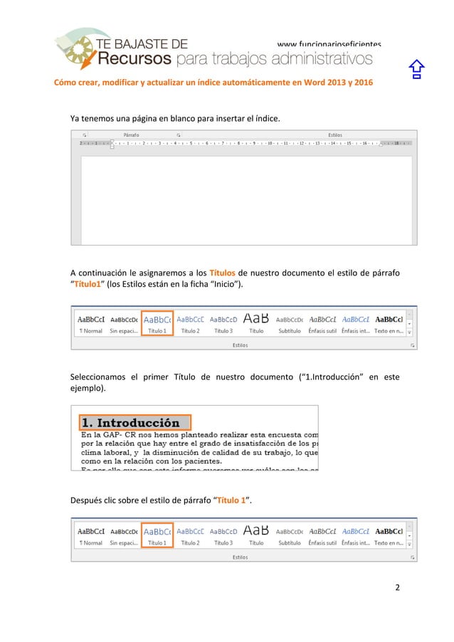 C mo Hacer Modificar Y Actualizar Un ndice Autom ticamente En Word 