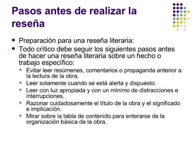 Cómo Preparar Una Reseña Literaria