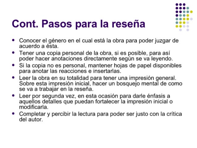 Cómo Preparar Una Reseña Literaria