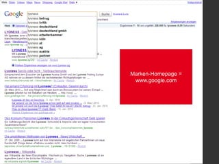 Marken-Homepage =
 www.google.com
 