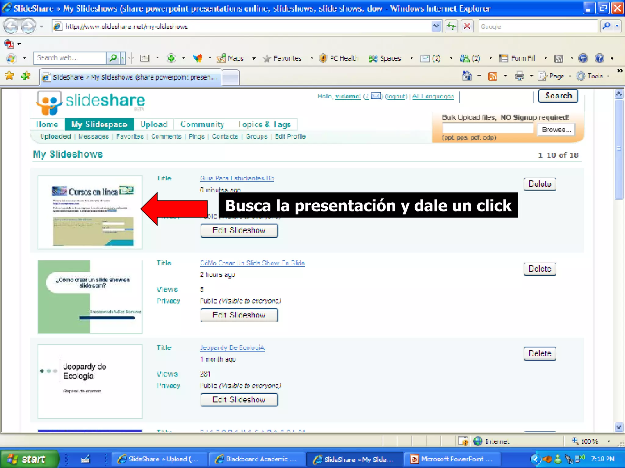 CóMo Subir Una PresentacióN De Powerpoint En