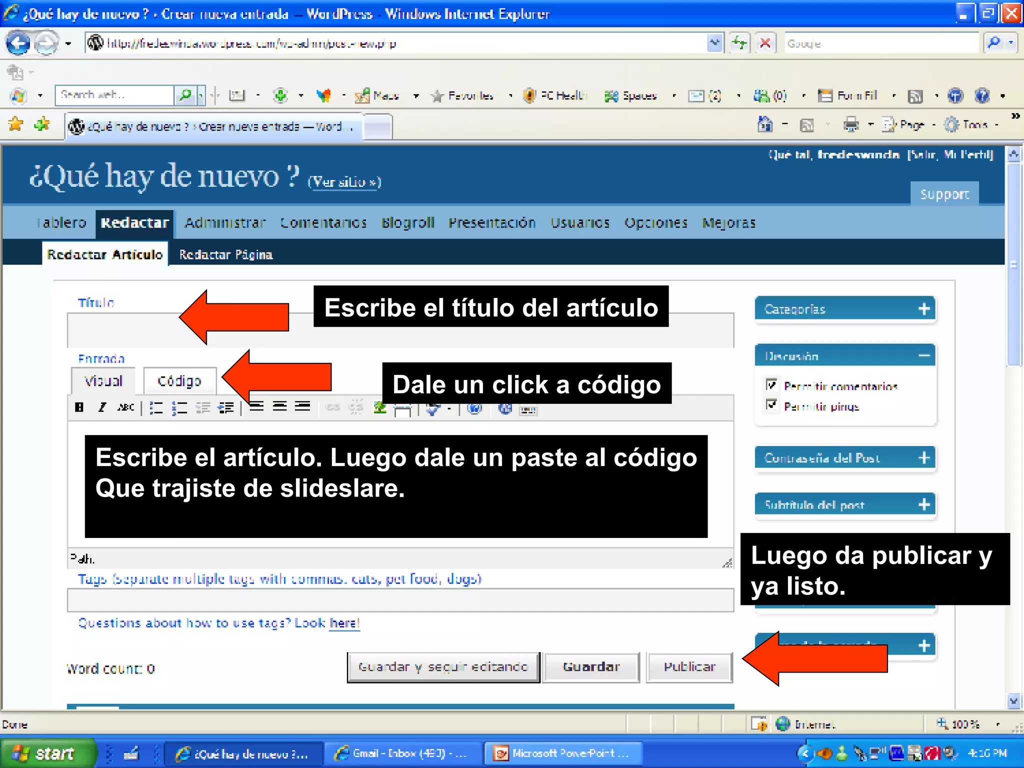 CóMo Subir Una PresentacióN De Powerpoint En