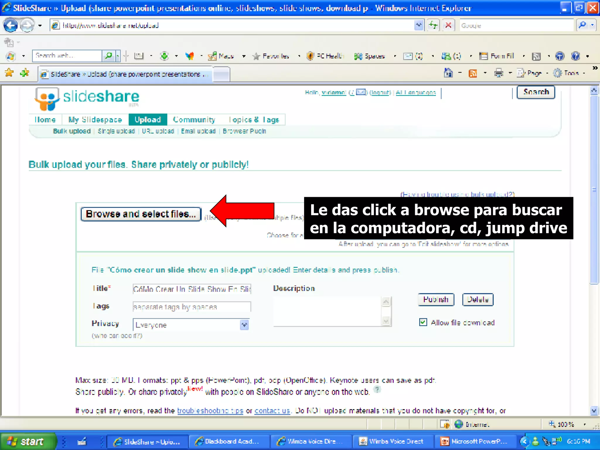 CóMo Subir Una PresentacióN De Powerpoint En
