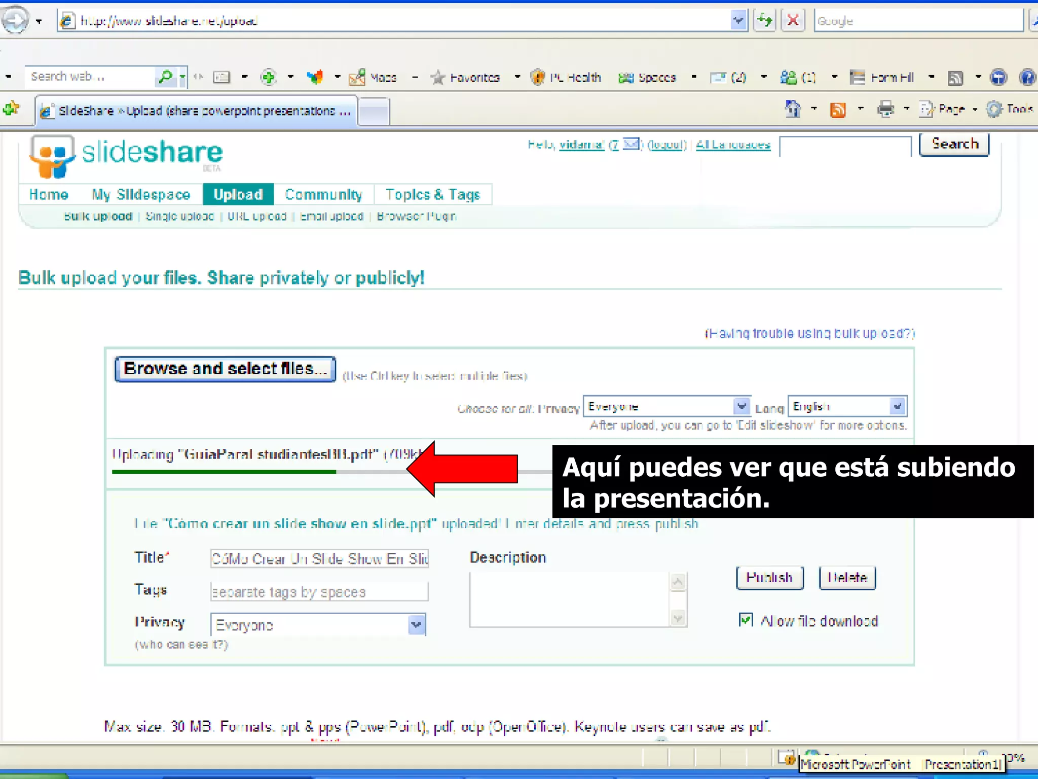 CóMo Subir Una PresentacióN De Powerpoint En