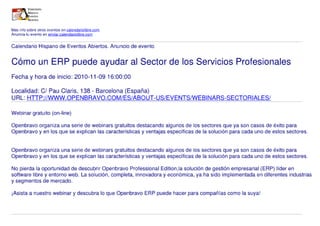 Cómo un ERP puede ayudar al Sector de los Servicios Profesionales