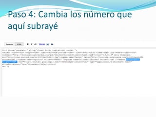 Paso 4: Cambia los número que
aquí subrayé
 
