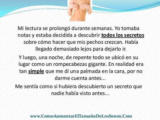 Como Hacer Que Crezcan Los Senos Rapidamente
