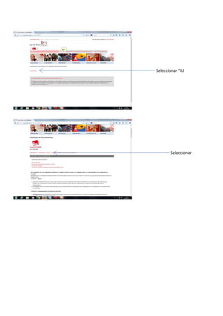 Seleccionar “IU
Seleccionar
 