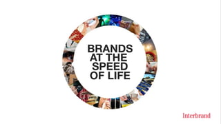 BRANDS 
AT THE
SPEED 
OF LIFE
 