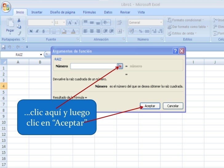 Cómo calcular la raíz cuadrada en excel