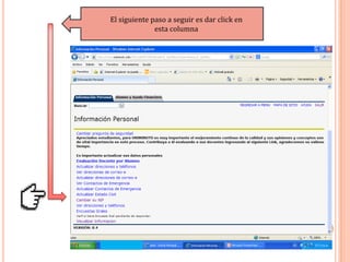 El siguiente paso a seguir es dar click en
              esta columna
 