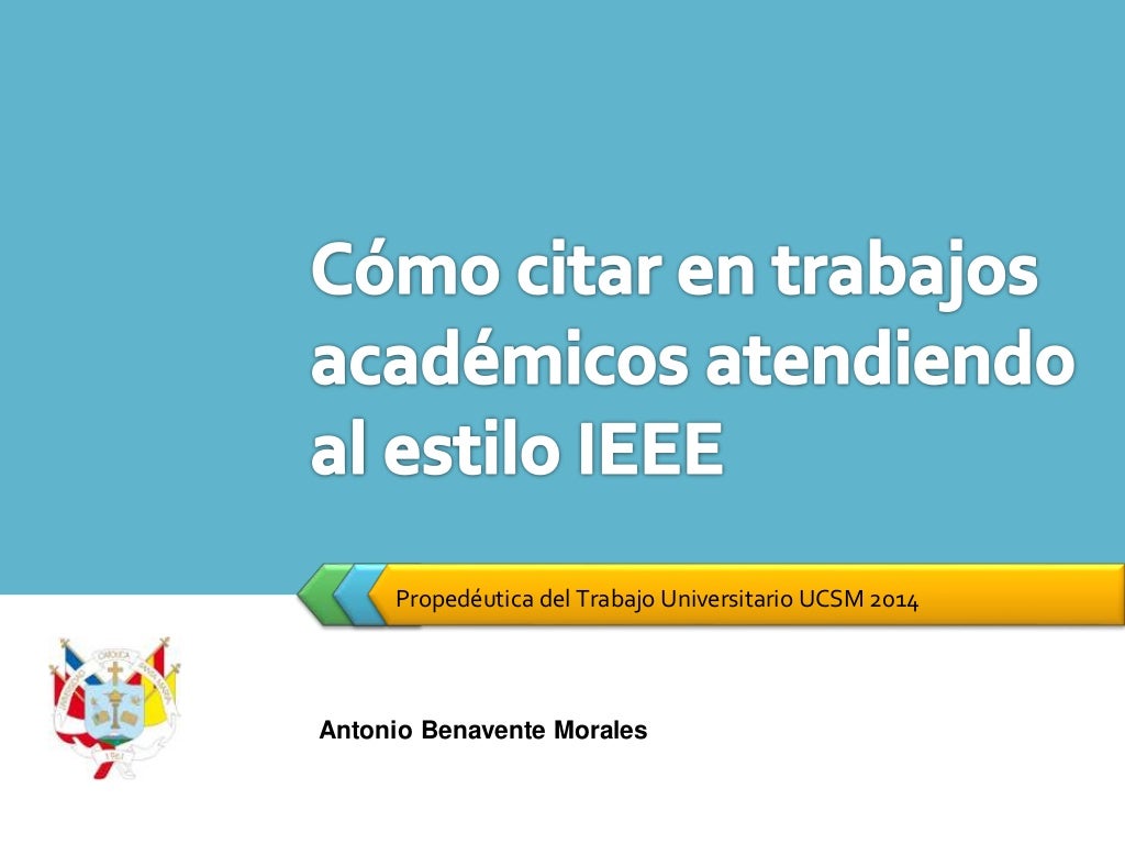 Cómo citar ieee