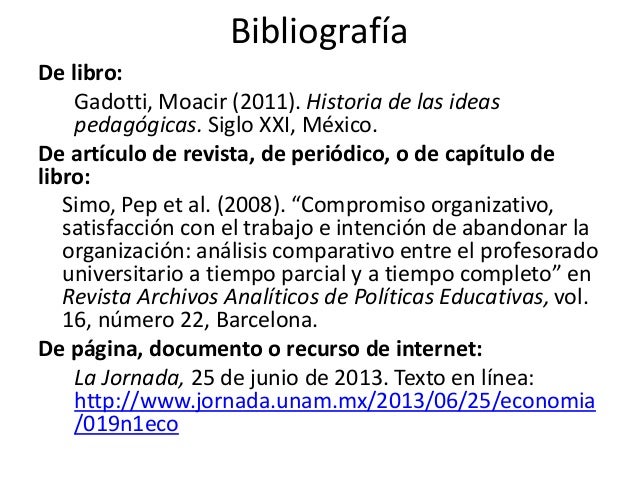 Cómo citar fuentes bibliográficas