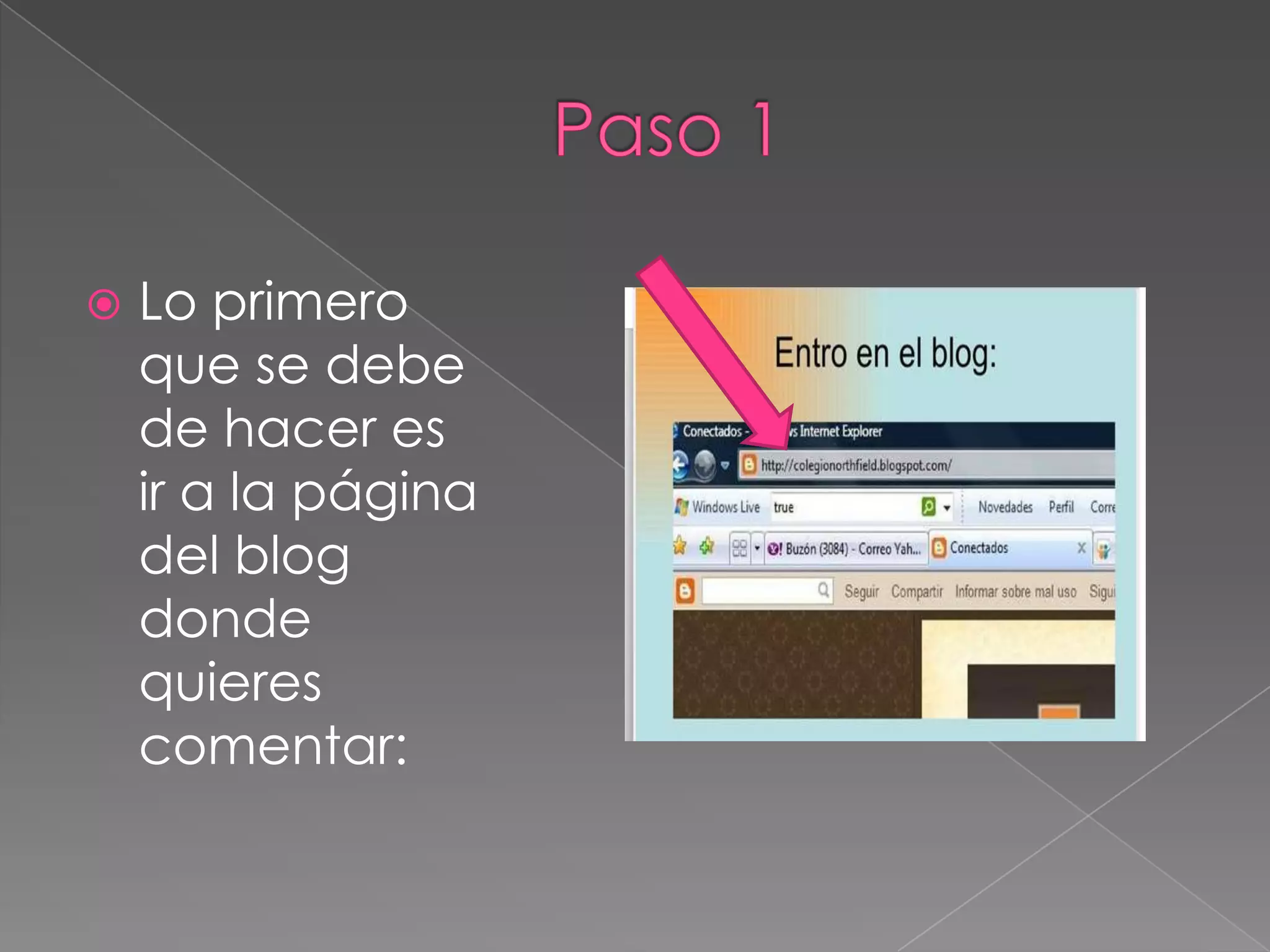 Cómo comentar en un blogger | PPT