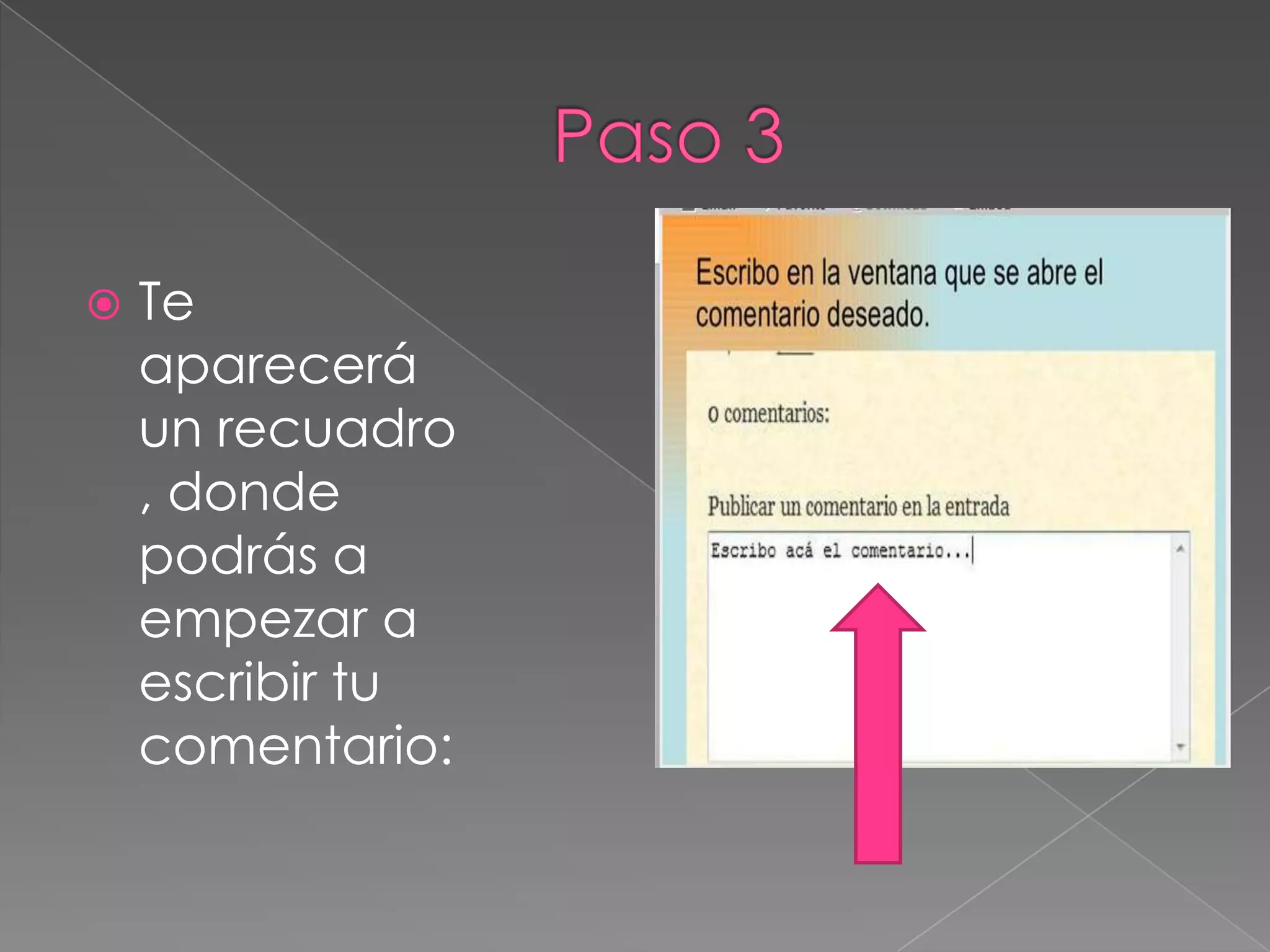 Cómo comentar en un blogger | PPT