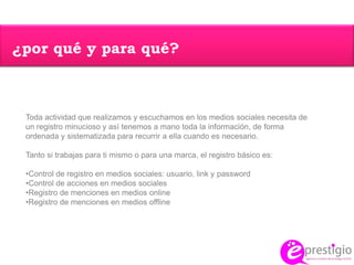 Qué se dice de tí en la red y quién lo dice.