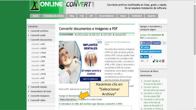 Conversor online a PDF