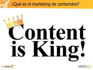 ¿Qué es el marketing de contenidos?
 